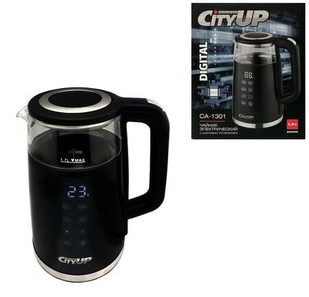Чайник электрический City UP арт.CA-1301 1,7л. с цифровым управлением (1/6шт.)