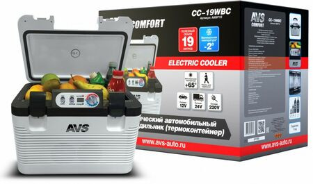 Термоконтейнер AVS CC-19WBC 19л. (-2° до +65°) 12v/24v/220v Арт.A80971S
