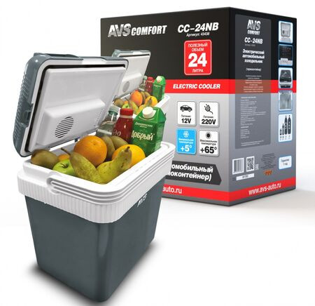 Термоконтейнер AVS CC-24NB 24л. (-2° до +65°) 12v/24v/220v Арт.43438