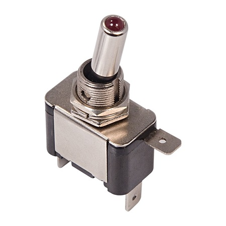 Тумблер с подсветкой ASW-07 D 20А 12V