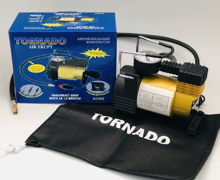 Компрессор автомобильный Торнадо АС-580 (1/8шт) ЭКОНОМ арт.47555/39909