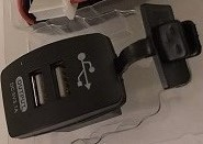 USB зарядка встраиваемая прямоугольная