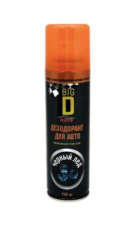 Ароматизатор Big D аэрозоль 150мл. Черный лед арт.ASC8811 (1/12шт)