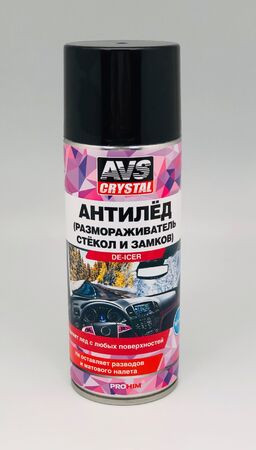 Размораживатель стекол и замков AVS Crystal AVK-121 аэрозоль 520мл