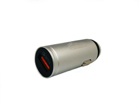 Штекер в прикуриватель 1 USB арт.CR-26 метал. QC3.0