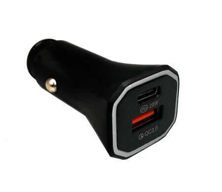 Штекер в прикуриватель 1 USB CarLive + Type-C PD арт.LZ-06 QC3.0