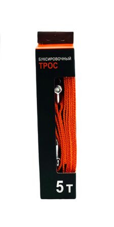 Трос буксировочный Полярник 5т лента Флаг / эконом (1/48шт.)