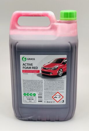 Средство д/бесконт. мойки Grass 800002 Active Foam Red 5,8л
